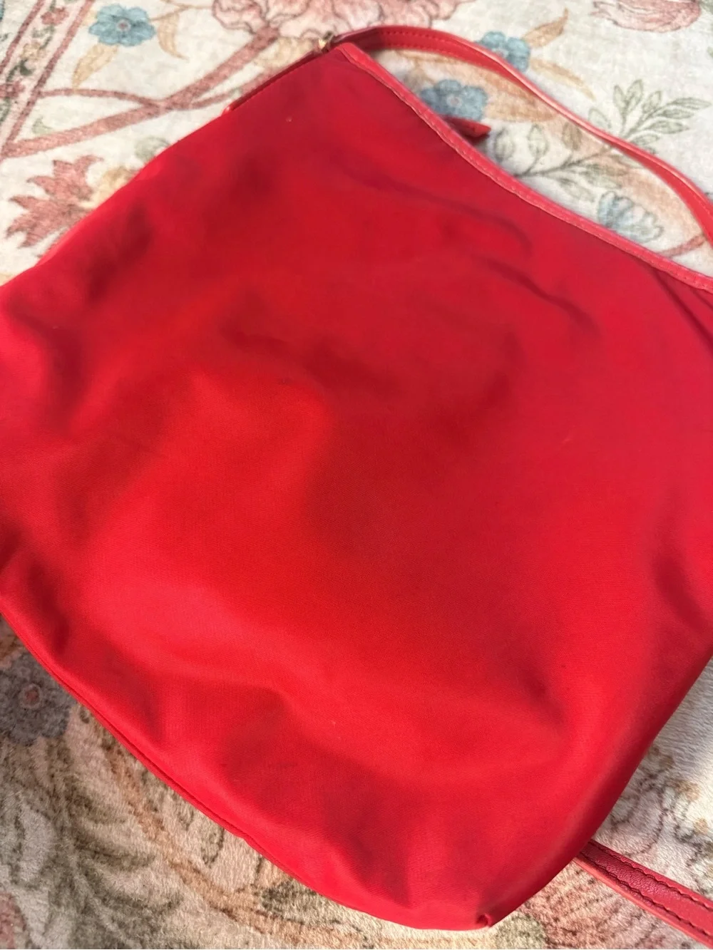 Tory Burch Red Nylon Crossbody Shoulder Bag